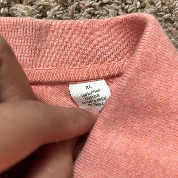 ORVIS Short Sleeve Golf Polo Orange Shirt Mens Size XL Vintage Y2K Casual - Picture 5 of 11